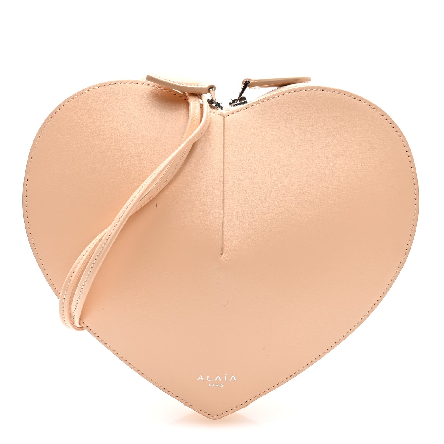 Alaia Lux Calfskin Le Coeur Bag Lacquer Peche 1 of 8