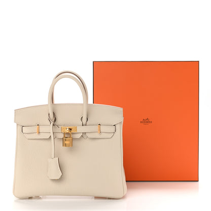 Hermes Togo Birkin 25 Craie 11 of 11
