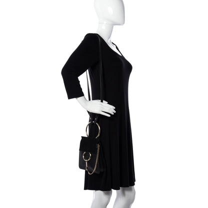 Chloe Suede Calfskin Mini Faye Bracelet Bag Black 2 of 16