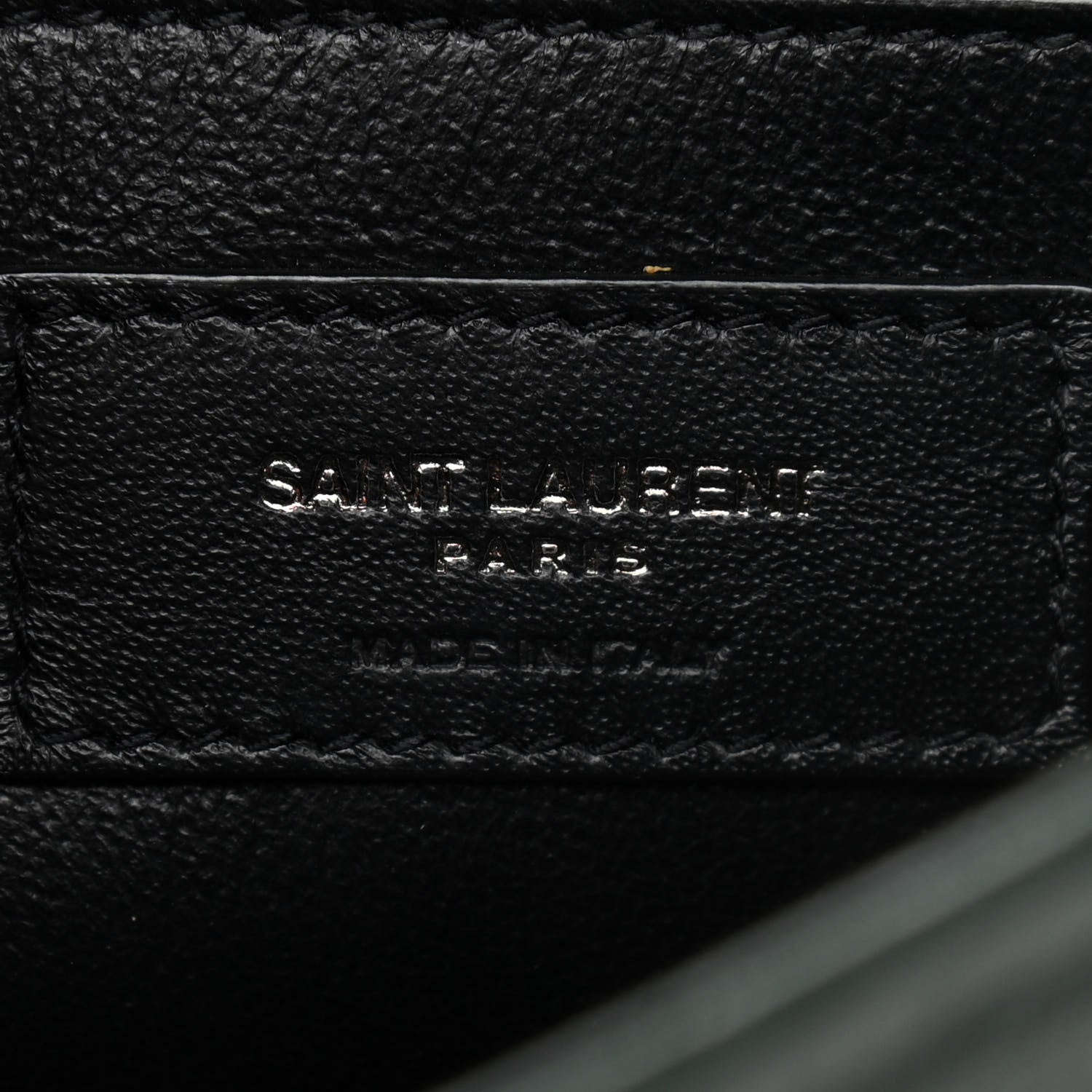 Saint Laurent Crinkled Calfskin Matelasse Monogram Baby Niki Chain Satchel Dark Green 6 of 11