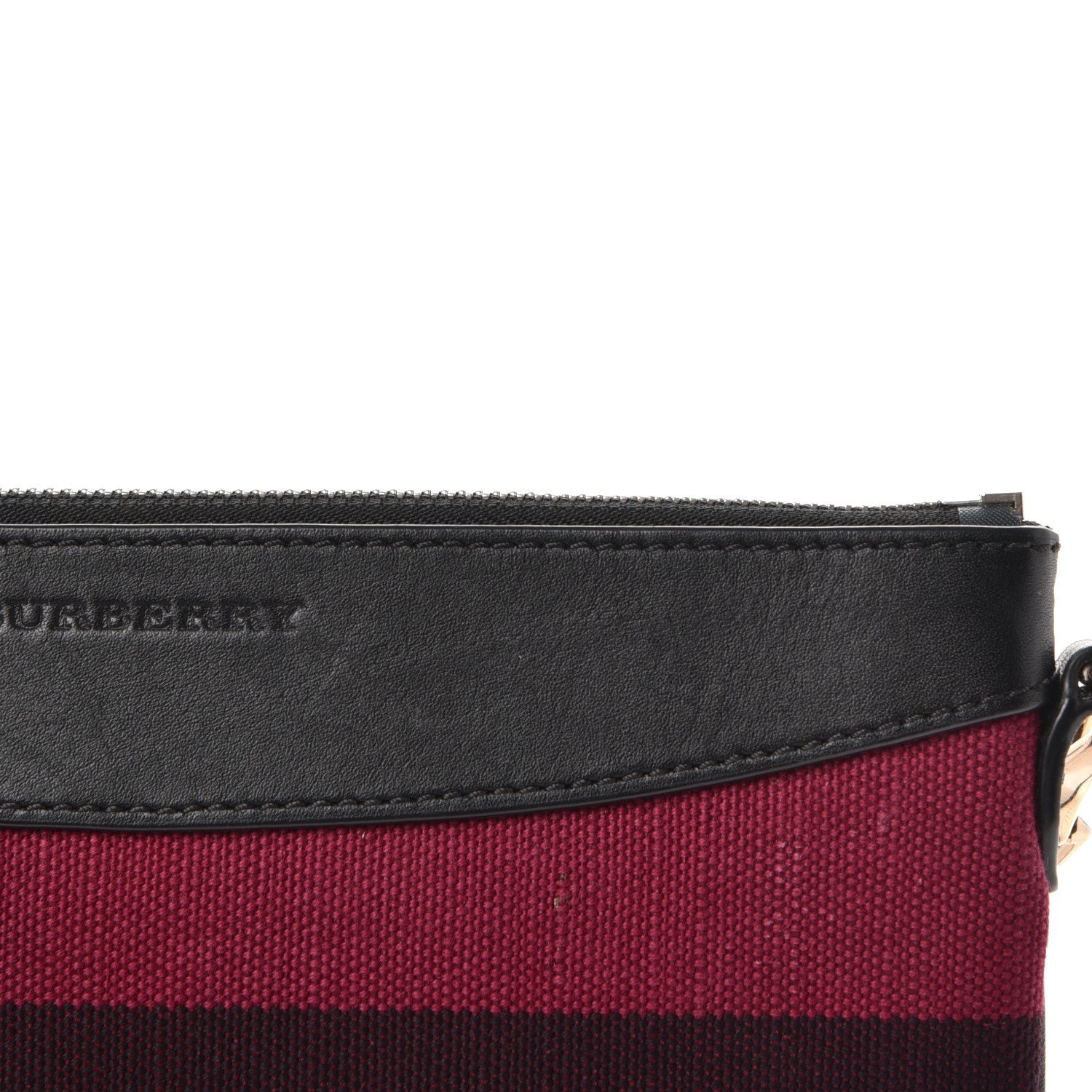 Burberry Overdyed Canvas Striped Peyton Crossbody Clutch Bag 10 of 12