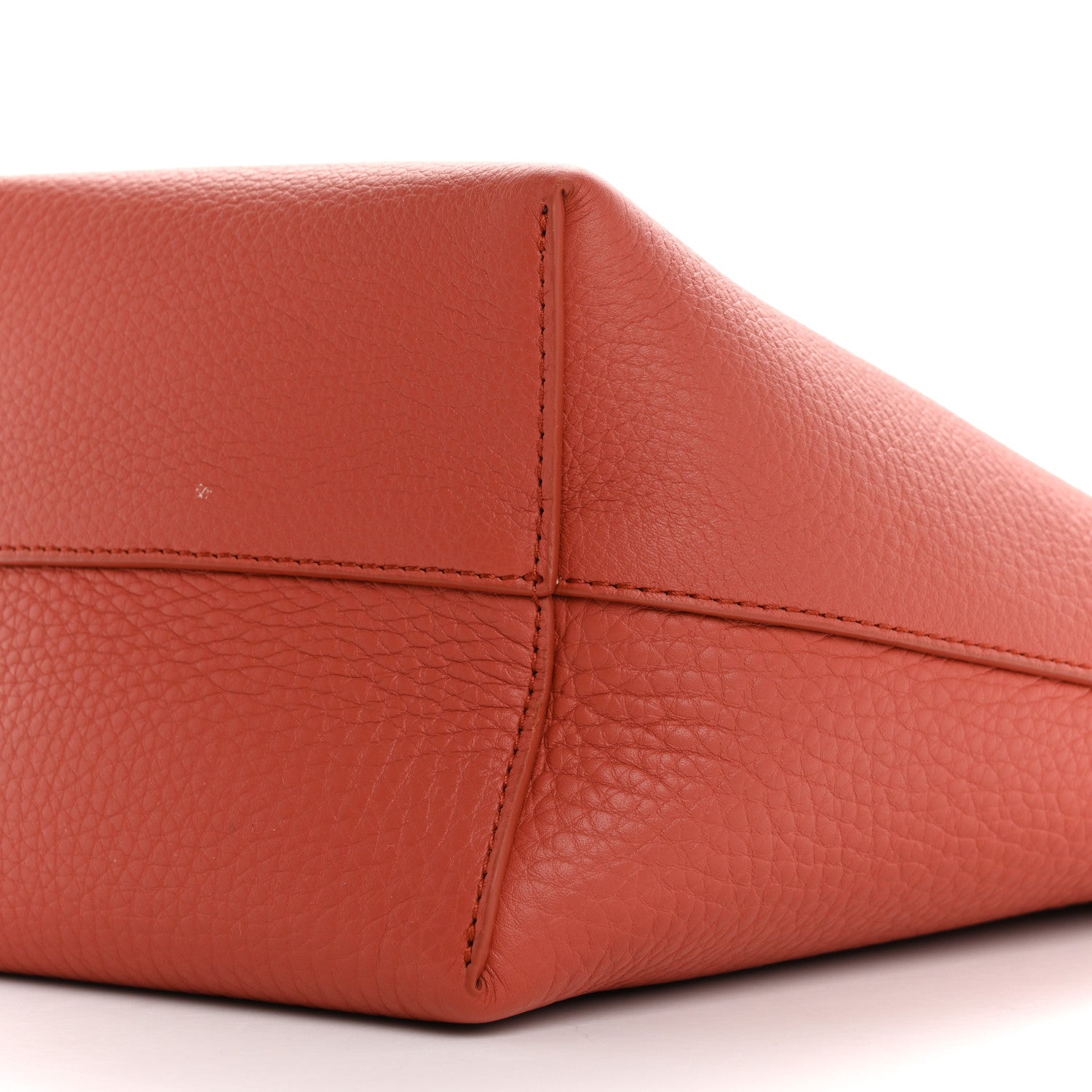 The Row Grained Calfskin Small N/S Park Tote Rust 9 of 10