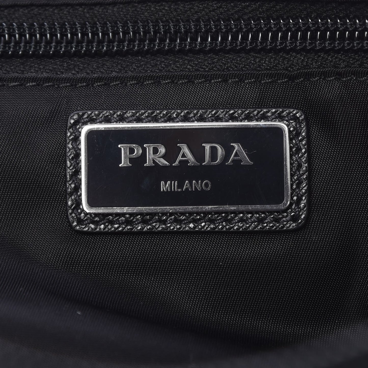 Tessuto Nylon Saffiano Belt Bag Nero Black