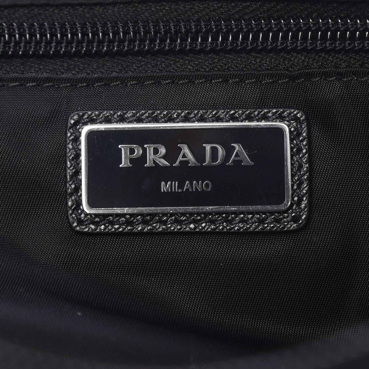 Prada Tessuto Nylon Saffiano Belt Bag Nero Black 6 of 7