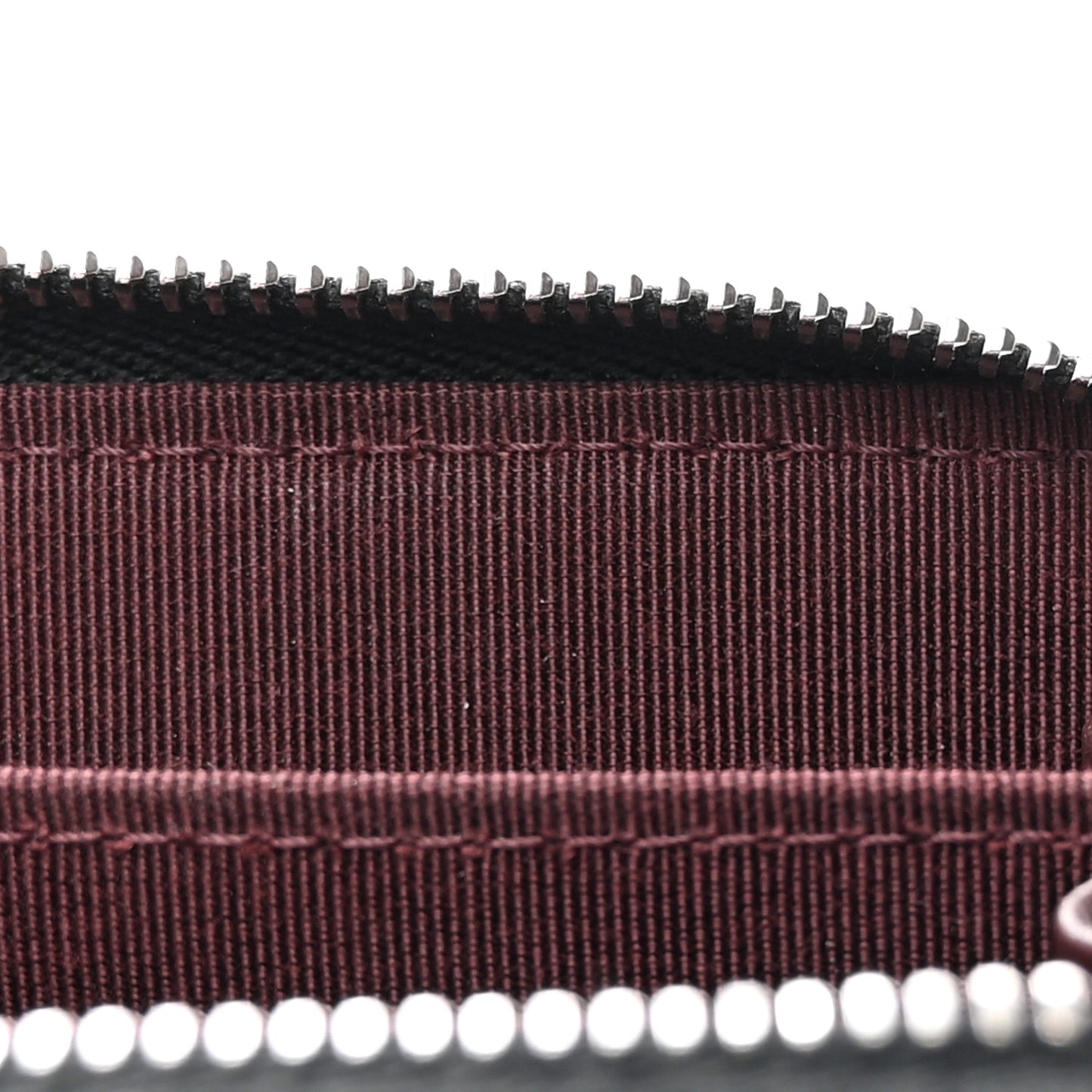 Caviar Quilted Zip Around Coin Purse Wallet On Chain Black