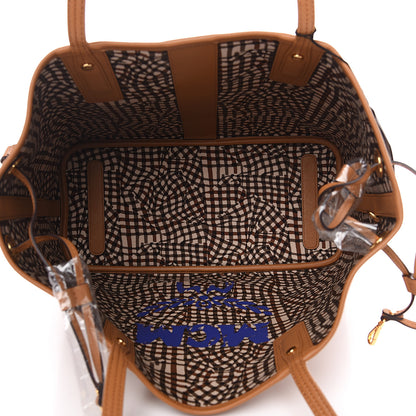 MCM Visetos Medium Liz Reversible Shopper Tote Cognac 7 of 12