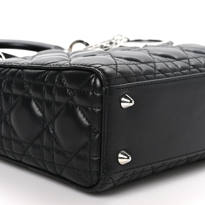 Christian Dior Lambskin Cannage Small Lucky Badges My Lady Dior Black 9 of 11