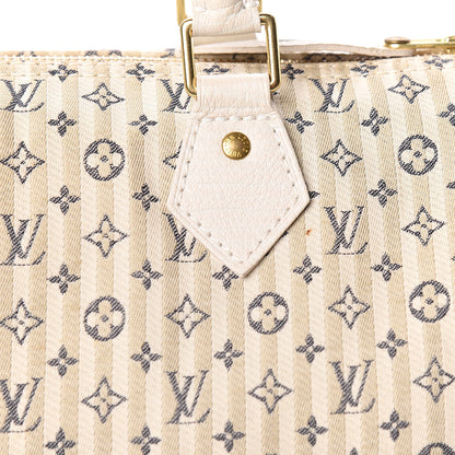 Louis Vuitton Mini Lin Croisette Speedy 30 Blue 12 of 12