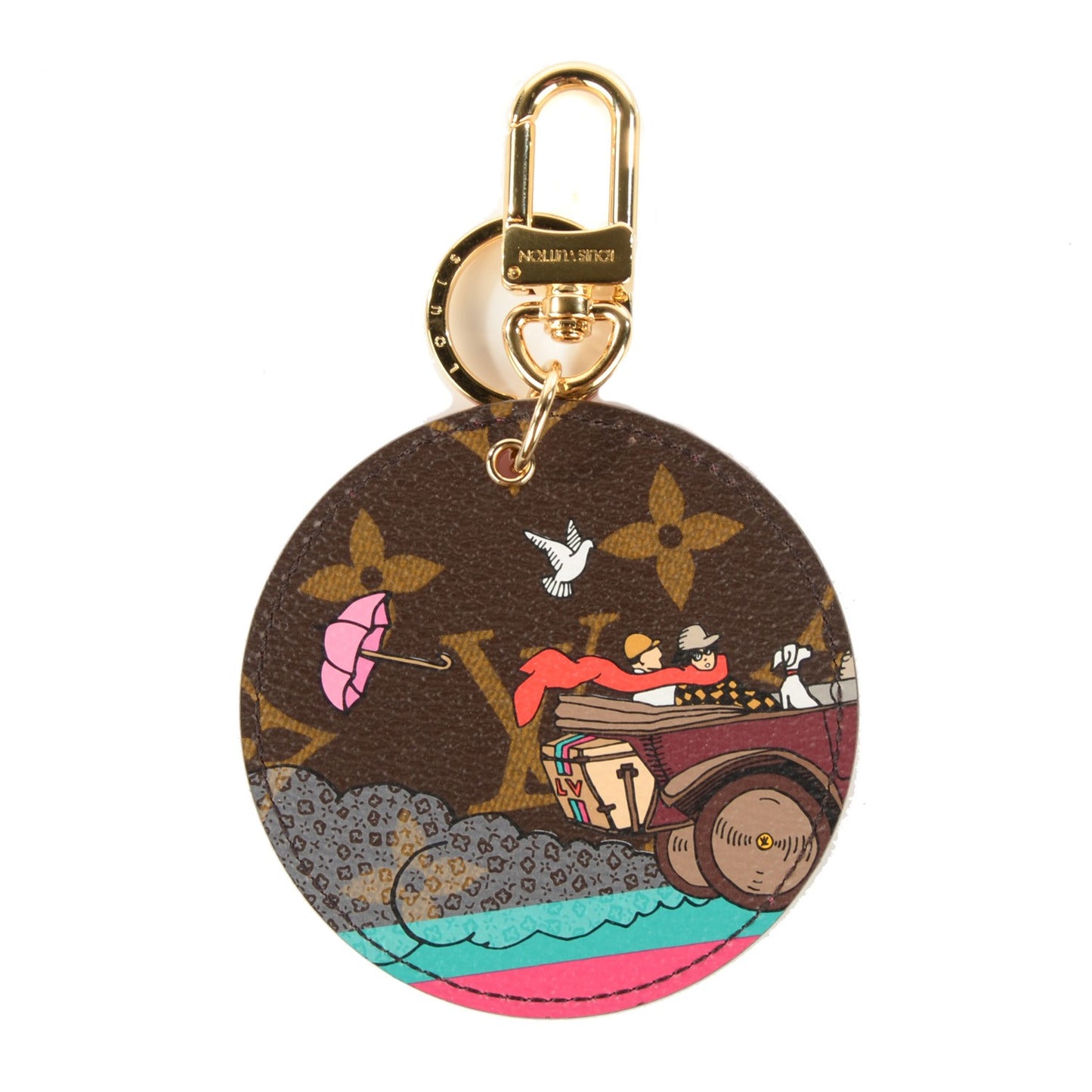 Monogram 2015 Christmas Animation Bag Charm Key Ring