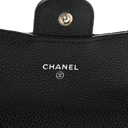 Chanel Caviar Quilted Large Gusset Flap Wallet Black 6 of 9