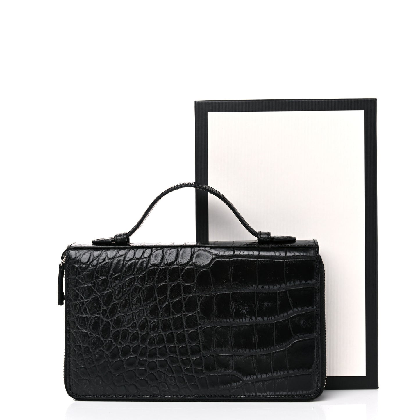 Crocodile Travel Document Case Black