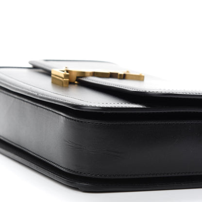 Saint Laurent Box Calfskin Monogram Medium Solferino Satchel Black 8 of 9