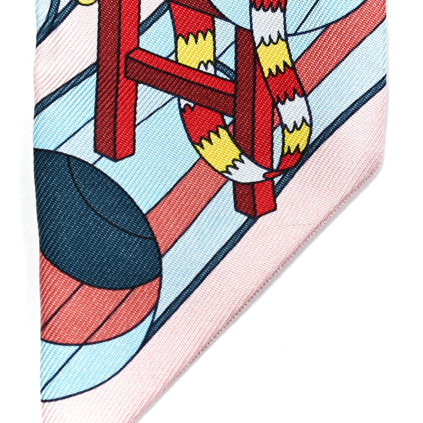 Silk De l'Ombrelle Aux Duels Twilly Bleu Moyen Rose Pale