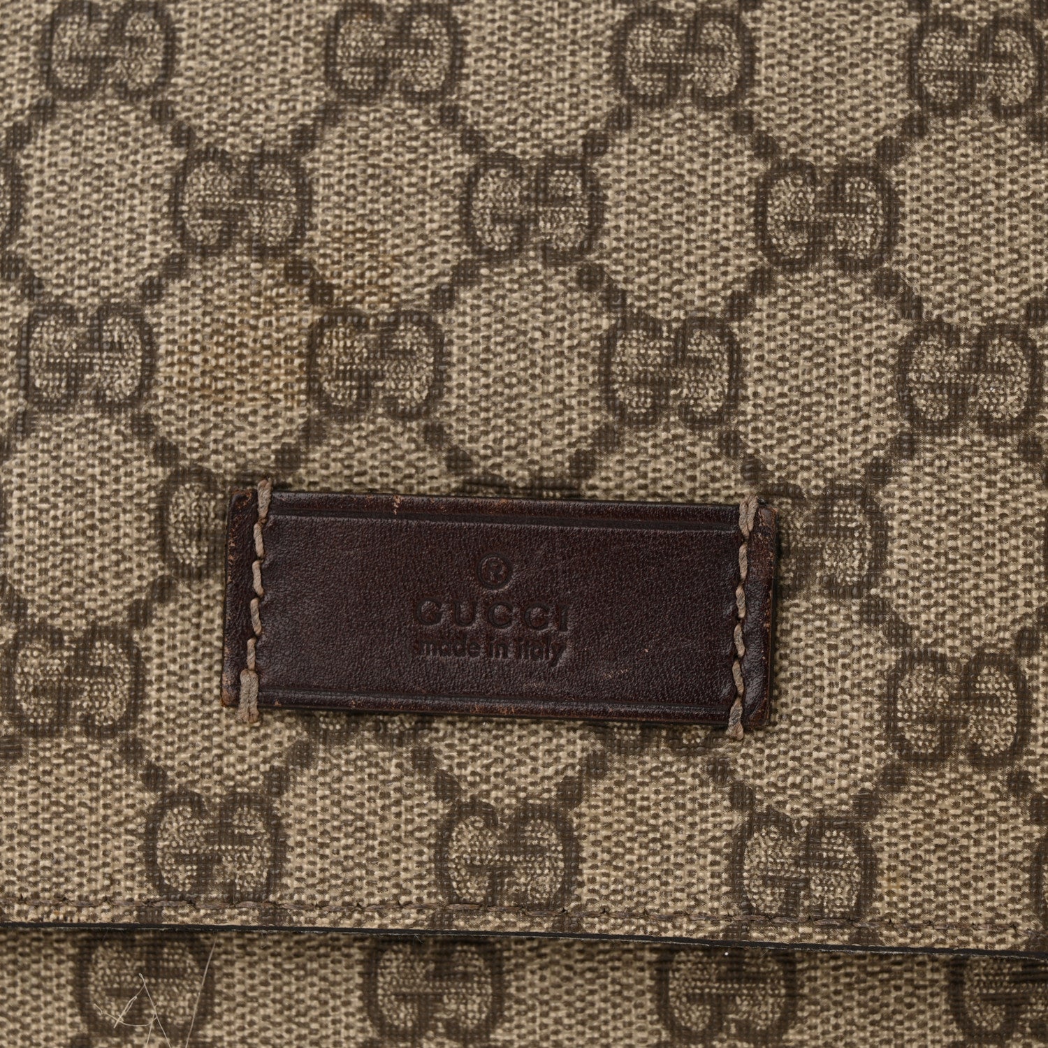 Gucci GG Plus Monogram Messenger Diaper Bag Dark Brown 18 of 26
