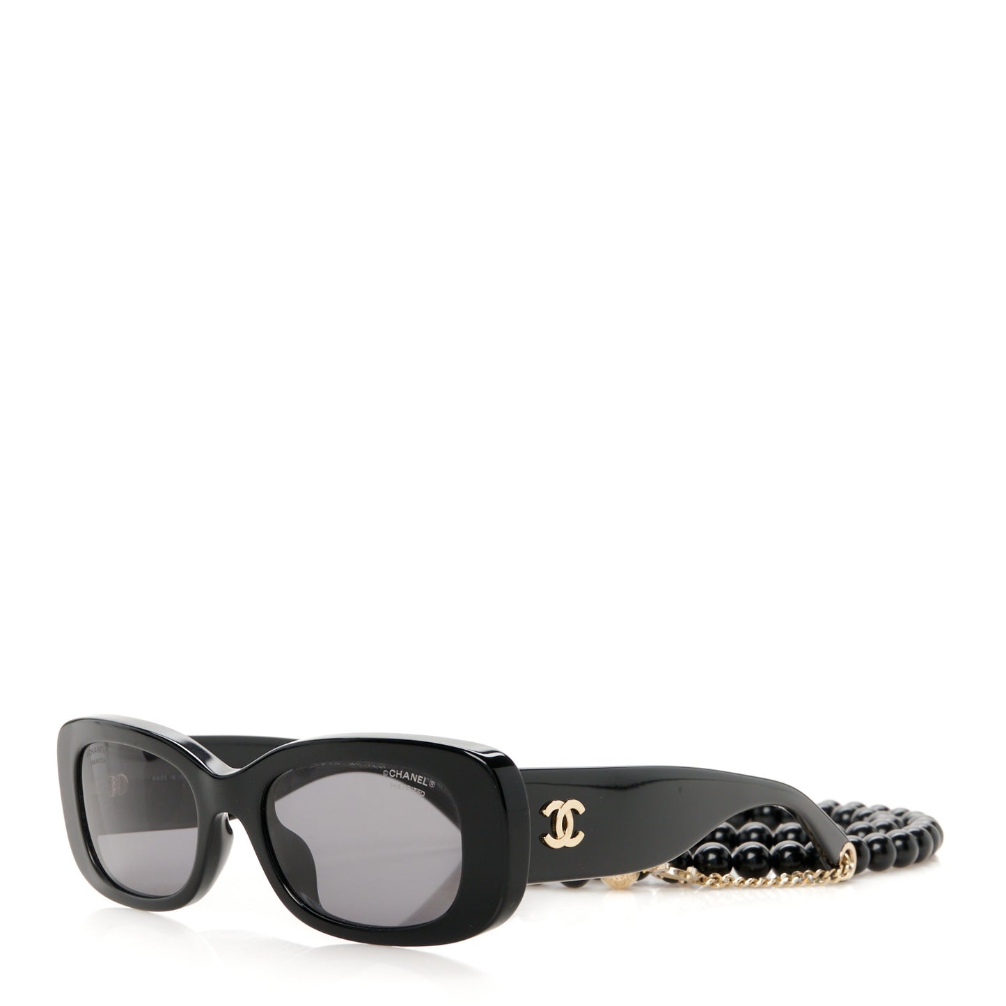 Acetate Rectangle Sunglasses 5488-A Black