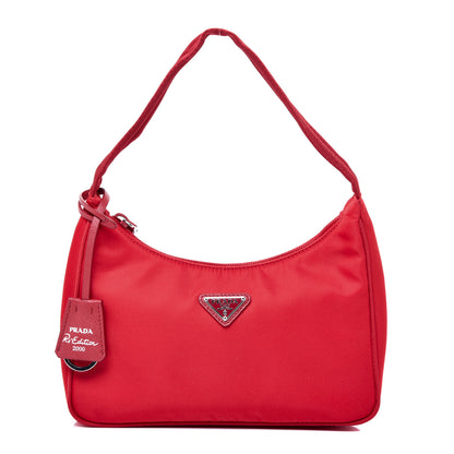 Prada Tessuto Nylon Mini Re-Edition 2000 Bag Rosso 1 of 9