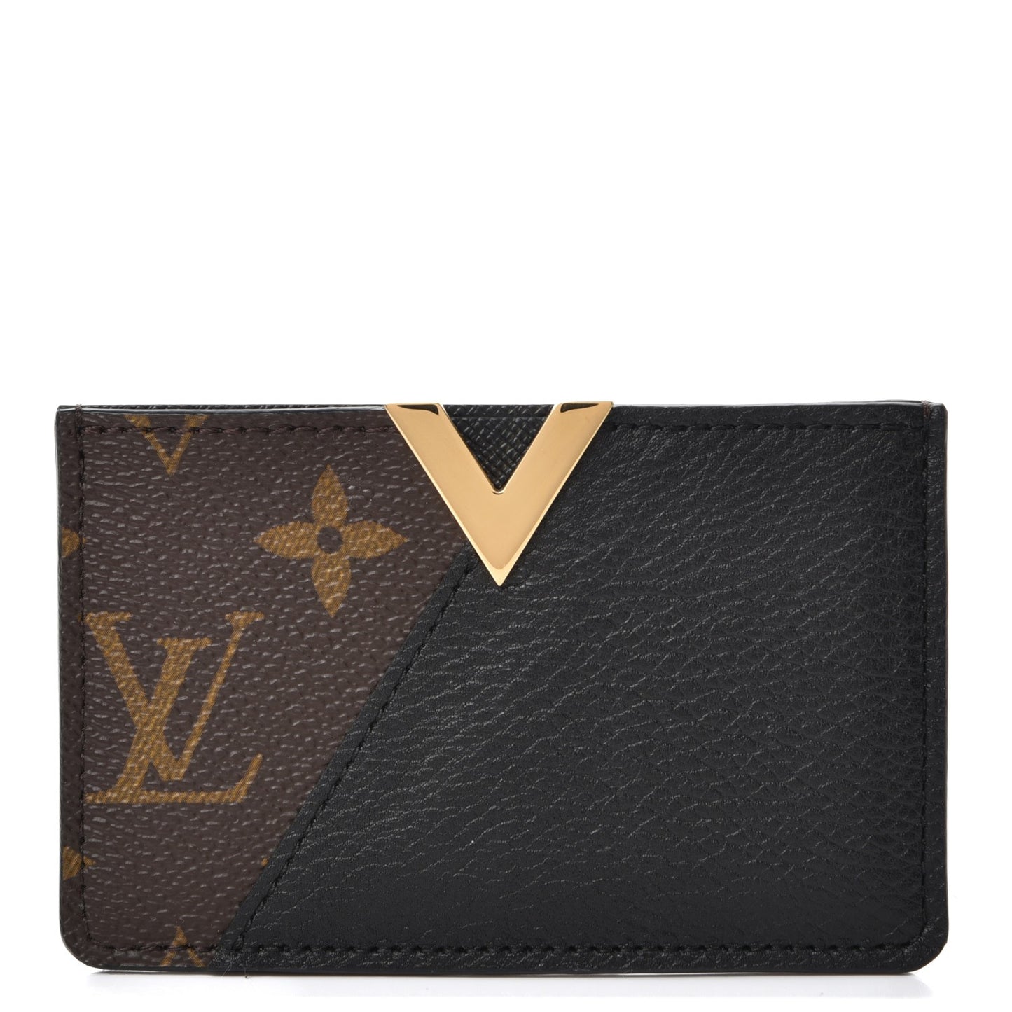 Monogram Calfskin Kimono Card Holder Black
