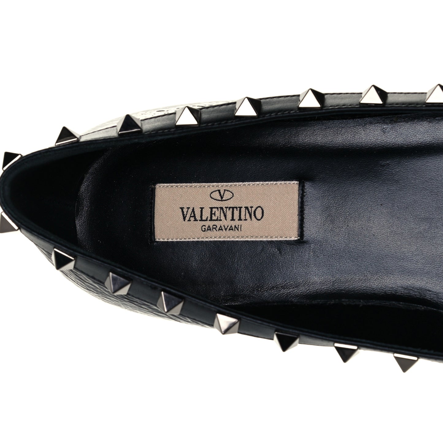 Patent Rockstud Ballerina Flats 40.5 Black
