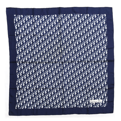Christian Dior Silk Monogram Scarf Blue 1 of 2