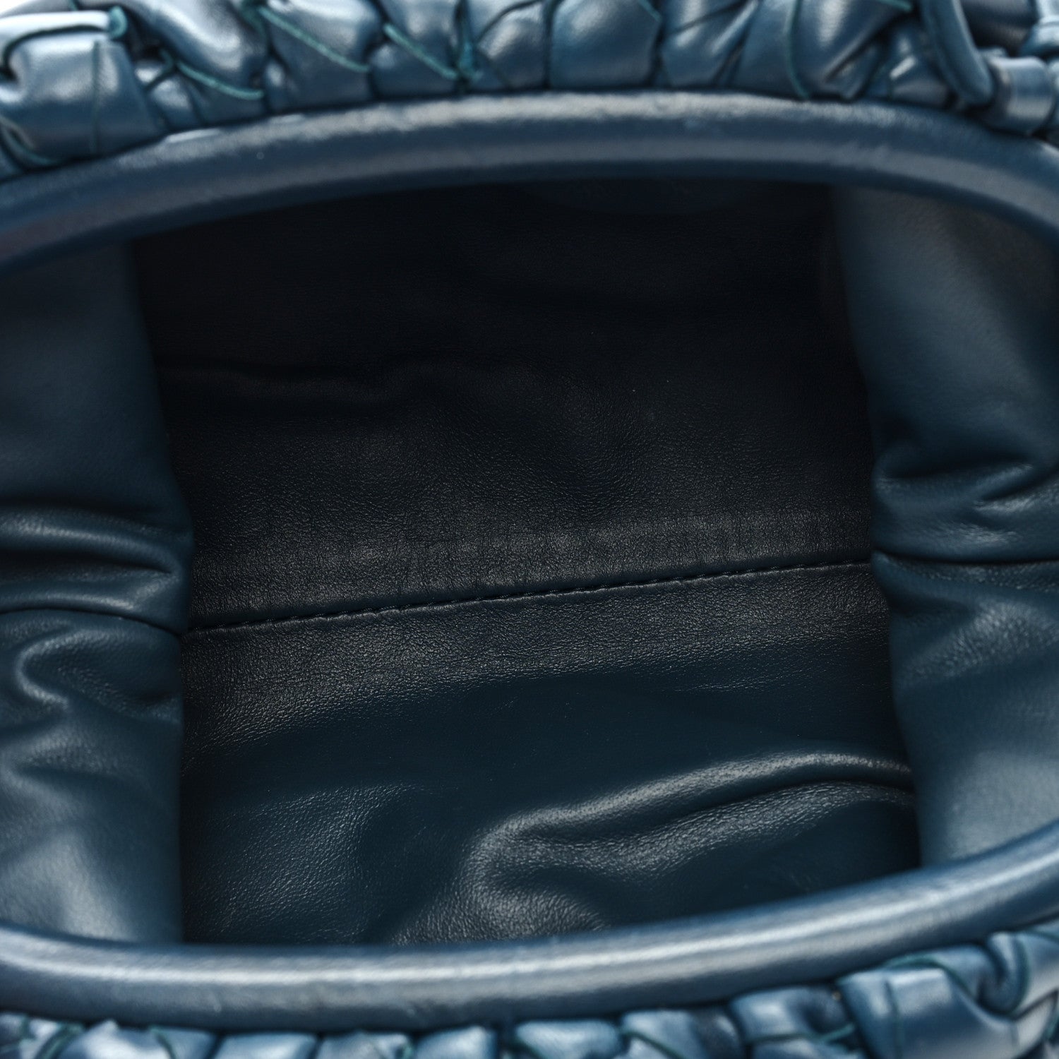 Bottega Veneta Nappa Intrecciato The Mini Pouch Deep Blue 5 of 8