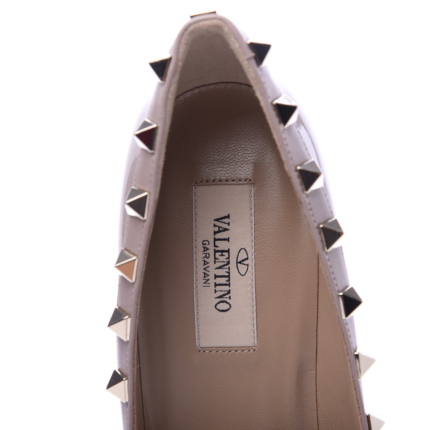 Patent Rockstud 100mm Pumps 37 Poudre