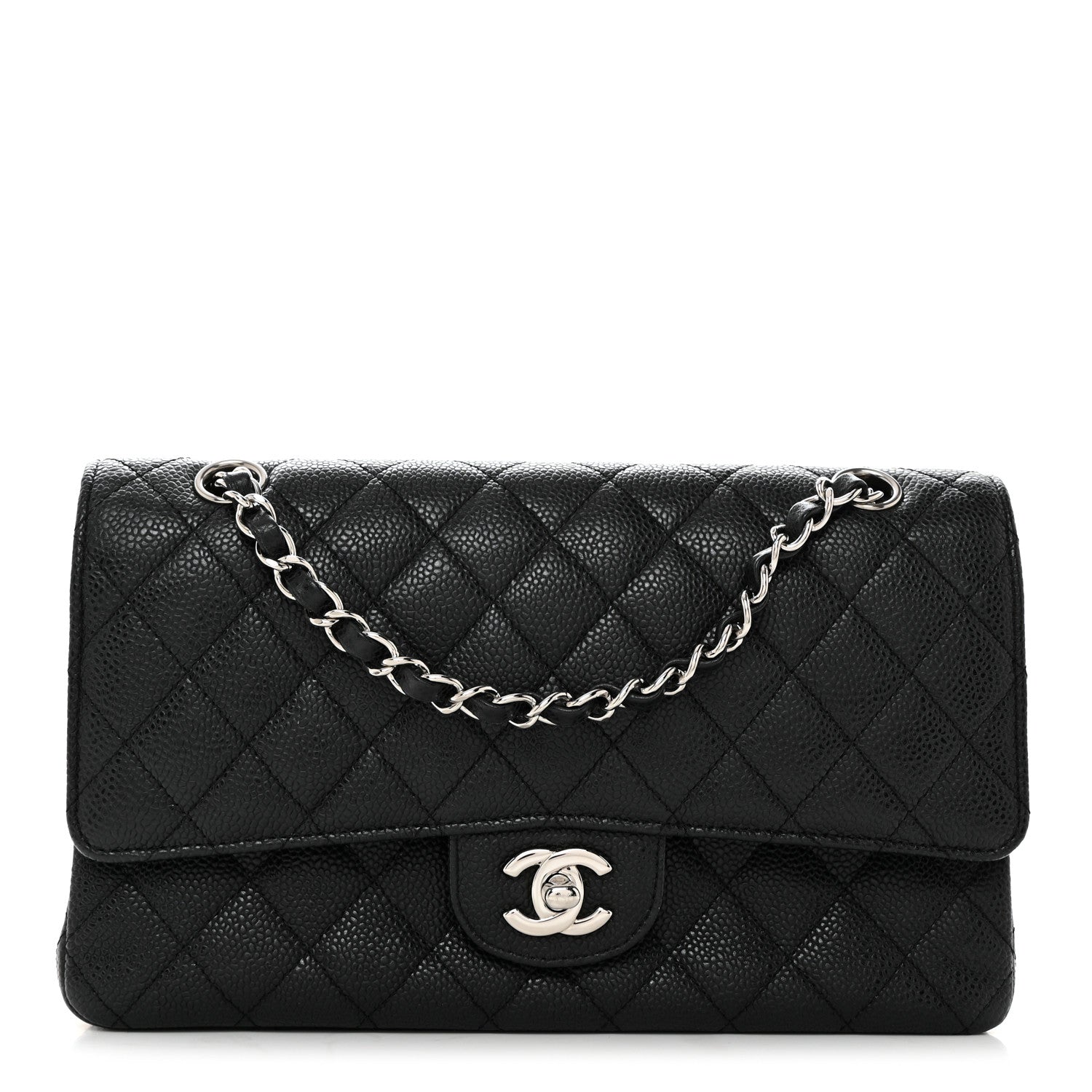 Chanel Caviar Quilted Medium Double Flap Black 1 of 10