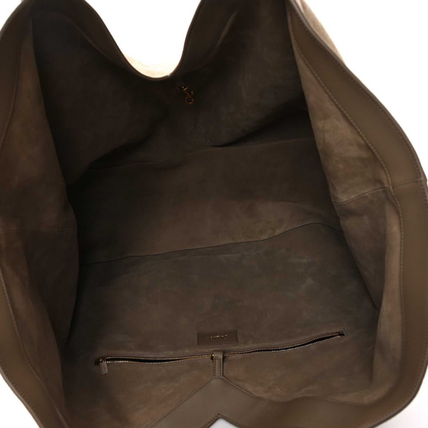 Saint Laurent Suede Y Maxi Tote Dry Grain 4 of 9