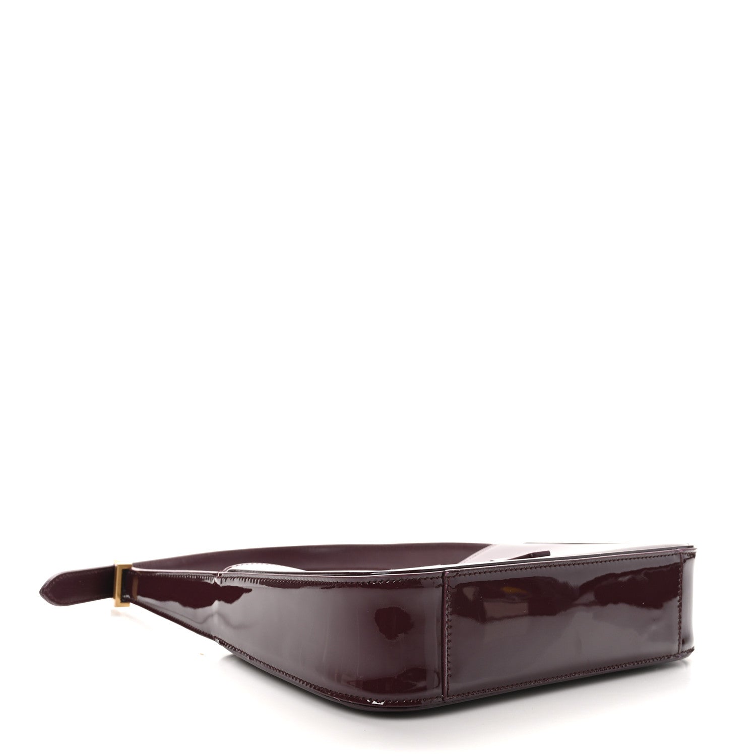 Saint Laurent Patent Le 5 A 7 Hobo Bordeaux 4 of 10