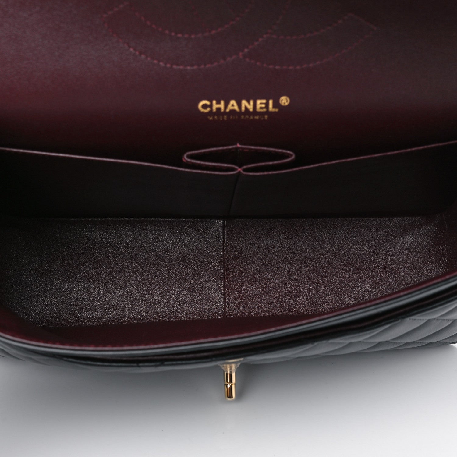 Chanel Lambskin Quilted Jumbo Double Flap Black 4 of 8