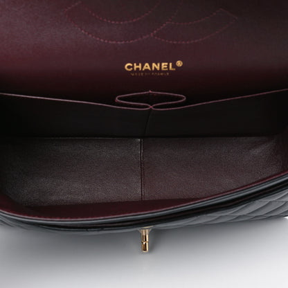 Chanel Lambskin Quilted Jumbo Double Flap Black 4 of 8