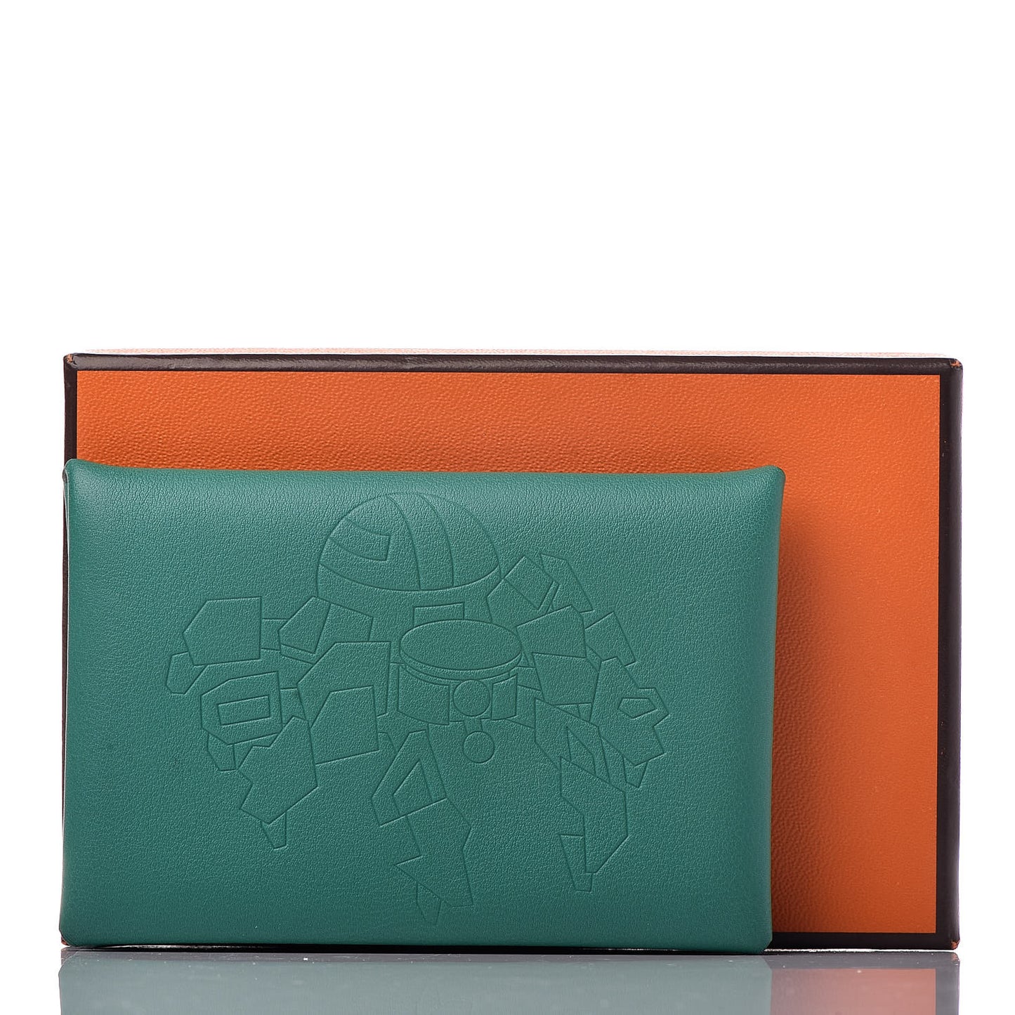 Evercolor Calvi Robot Card Case Vert Vertigo