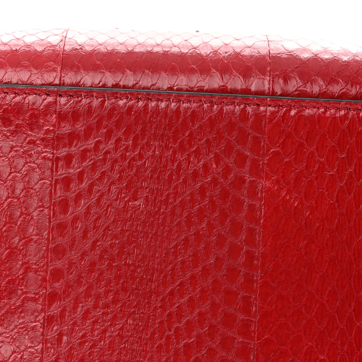 Snakeskin Small Zumi Top Handle Bag Romantic Cerise