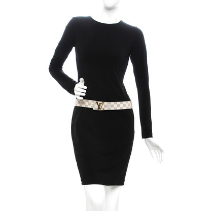 Louis Vuitton Damier Azur LV Initiales Belt 85 34 2 of 11