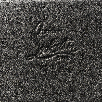 Christian Louboutin Calfskin Patent Leopard Spikes Paloma Clutch Black 7 of 8