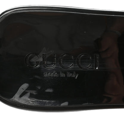Gucci Rubber Gucci Logo Womens Platform 20/60mm Slide Sandals 37 Black 8 of 9