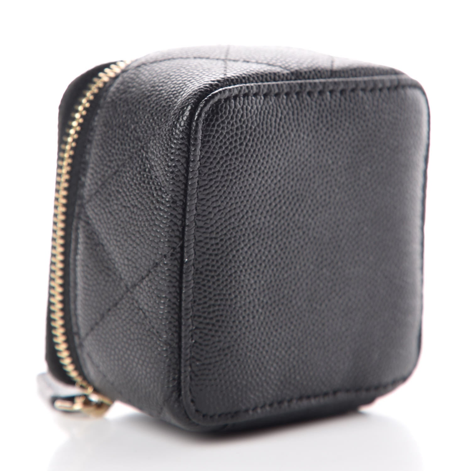 Chanel Caviar Quilted Jewelry Travel Case Black 4 of 9