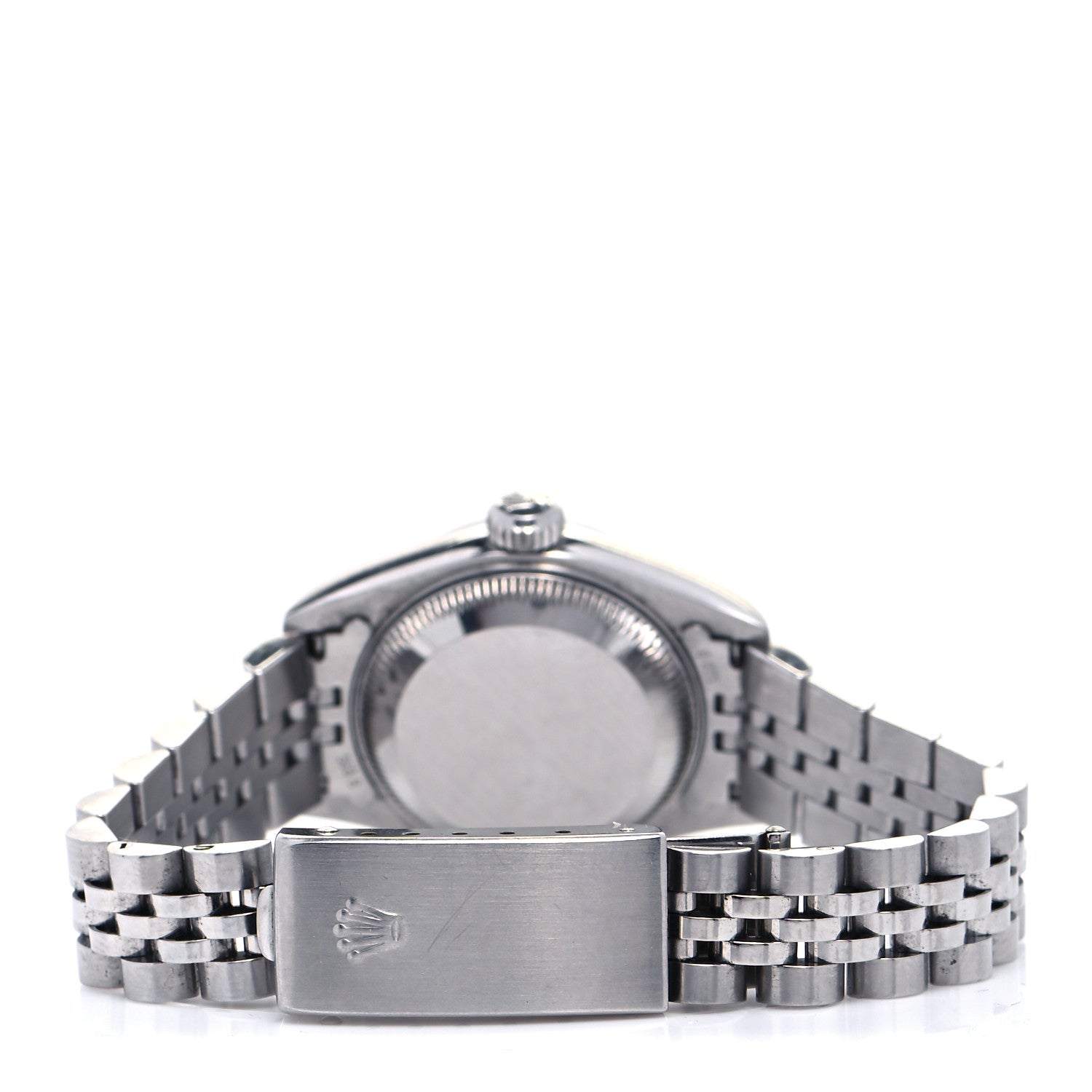 Rolex Stainless Steel 18K White Gold Diamond Pink Mother of Pearl 26mm Oyster Perpetual Datejust Watch 79174 3 of 4