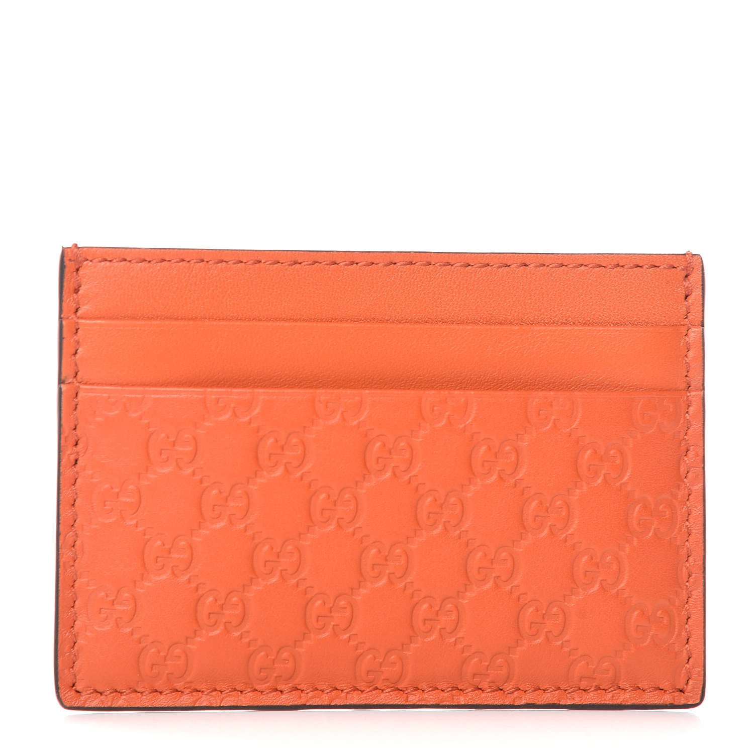 Gucci Microguccissima Card Holder Sun Orange 1 of 7