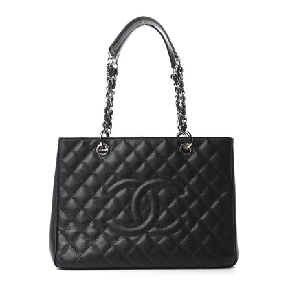 Chanel Caviar Quilted Grand Shopping Tote GST Black 1 of 13