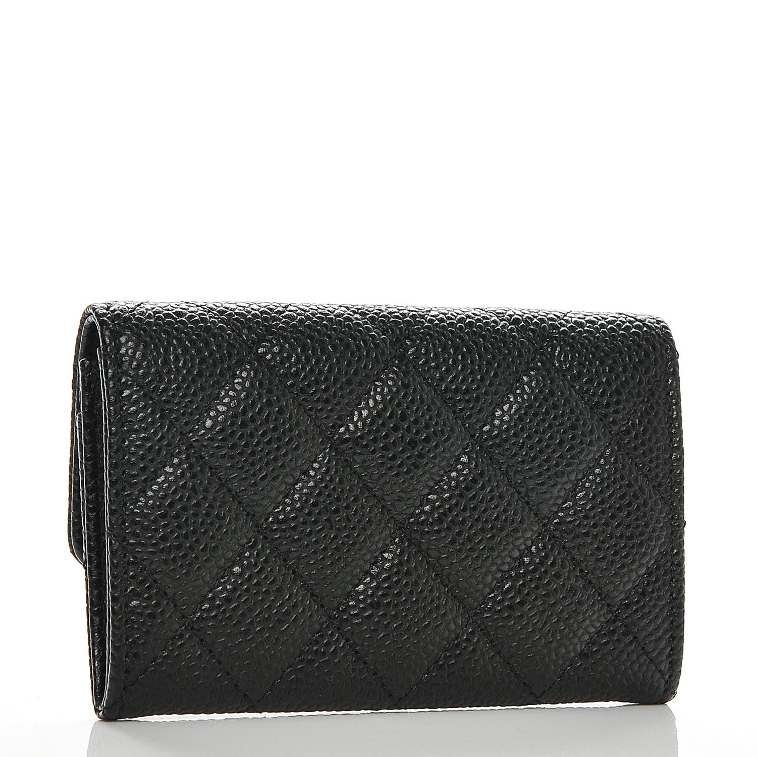 Chanel Caviar Quilted Flap Card Holder Black 3 of 8