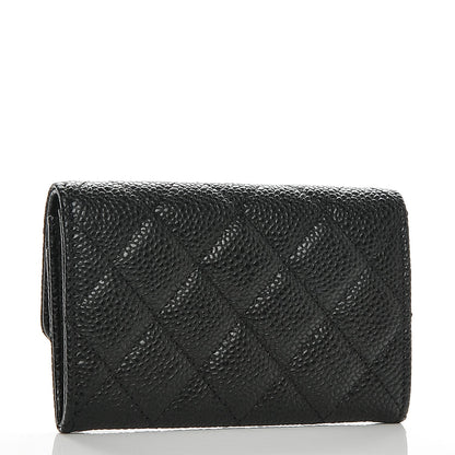 Chanel Caviar Quilted Flap Card Holder Black 3 of 8