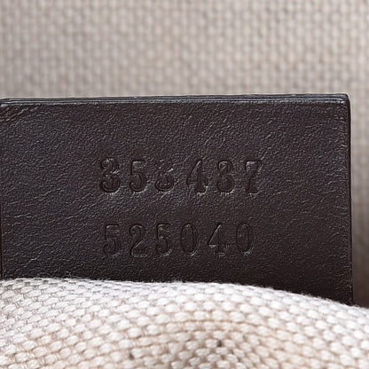 Gucci GG Supreme Monogram Medium Zippered Tote Dark Brown 7 of 9