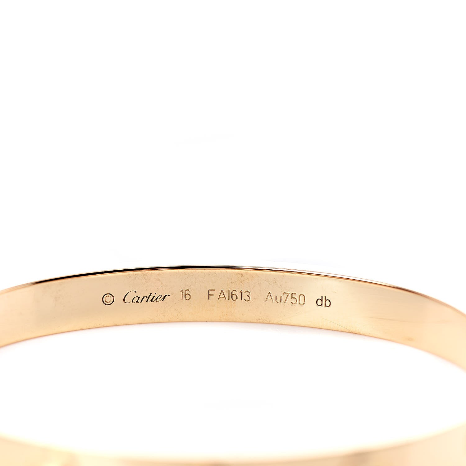 Cartier 18K Yellow Gold LOVE Bracelet 16 4 of 5