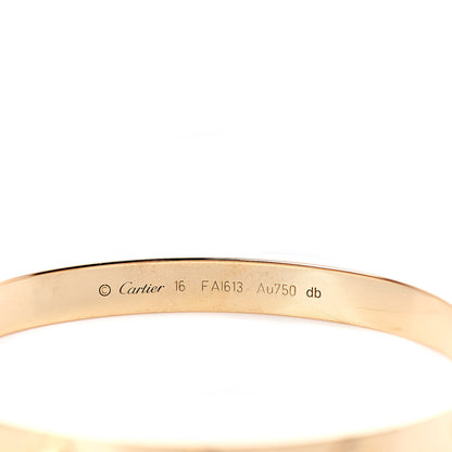 Cartier 18K Yellow Gold LOVE Bracelet 16 4 of 5