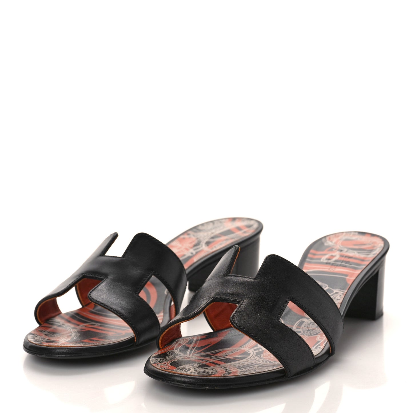 Calfskin Printed Brides de Gala en Desordre Oasis Sandals 37 Multicolor Rose Aube