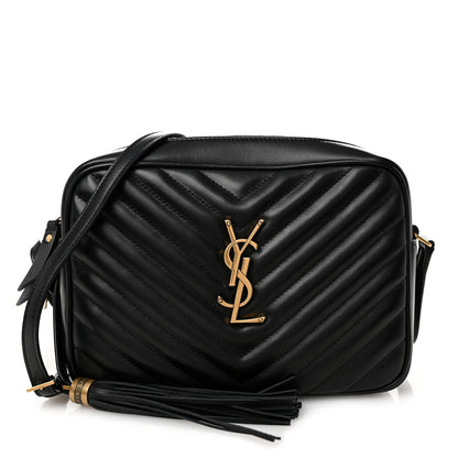 Saint Laurent Calfskin Matelasse Monogram Lou Camera Bag Black 1 of 9