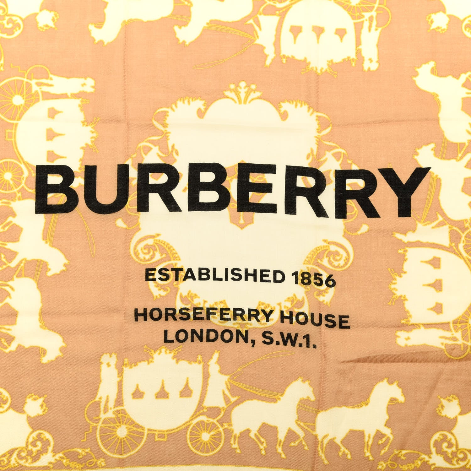 Burberry Cashmere Carriage Print Scarf Multicolor 2 of 3