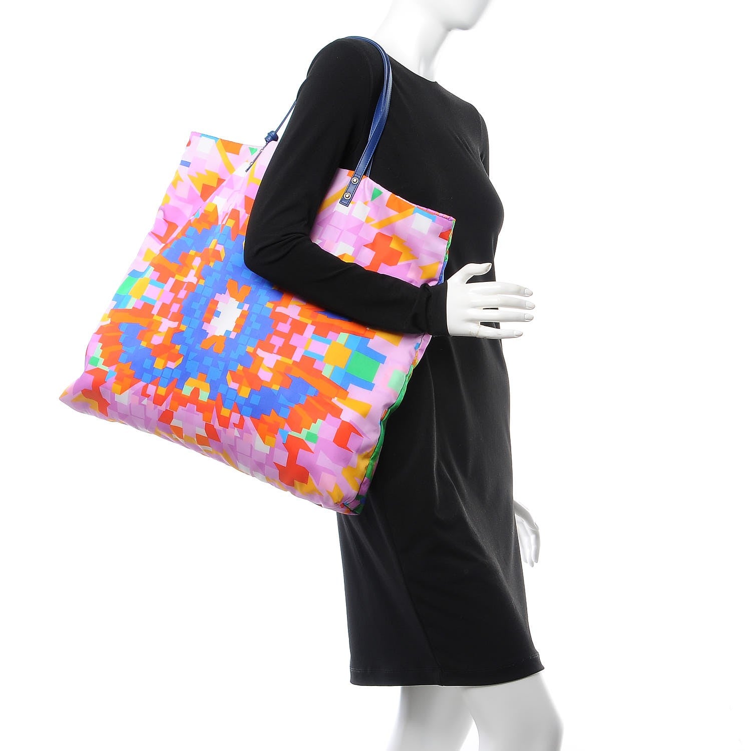 Chanel Nylon Printed CC Tote Multicolor 2 of 8