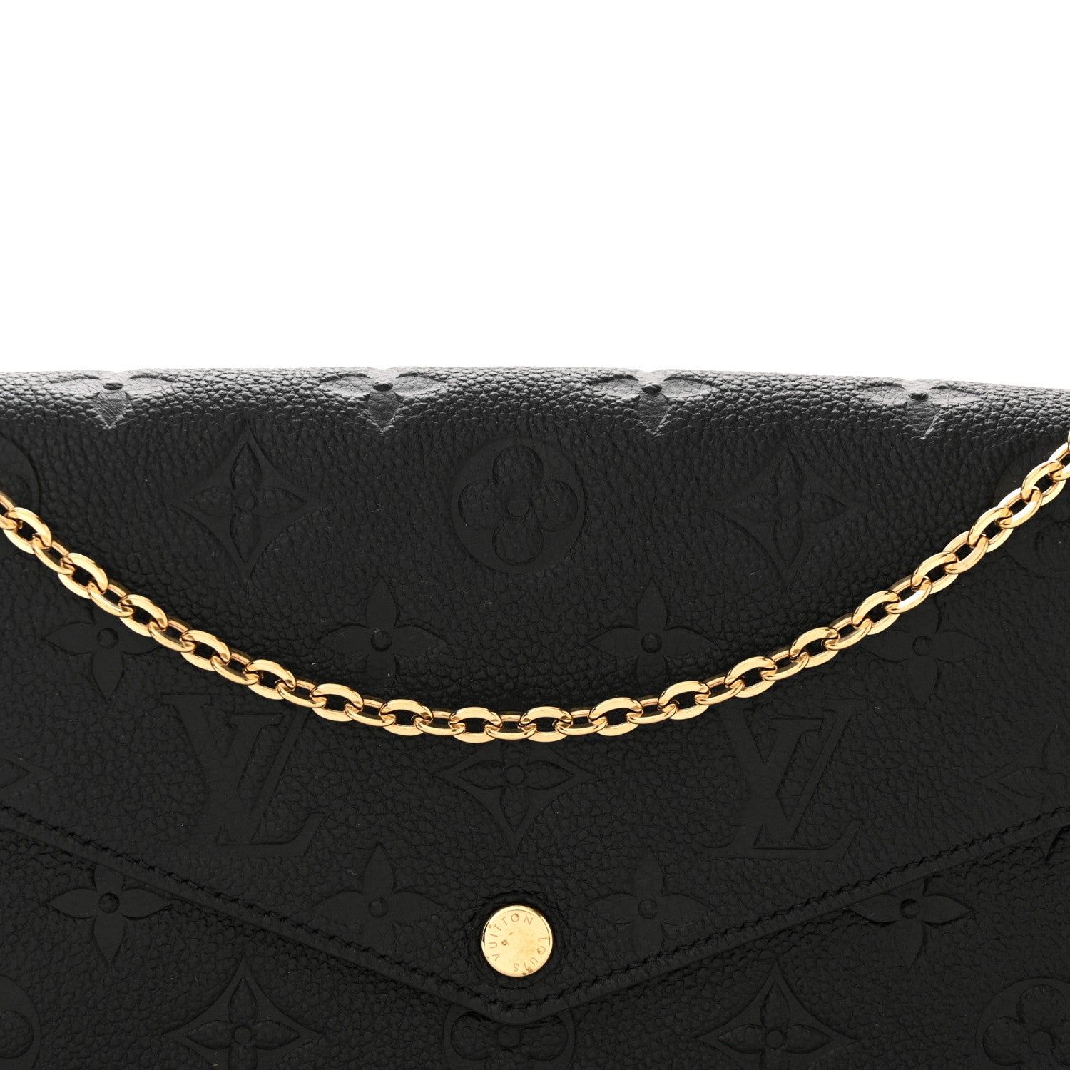 Louis Vuitton Empreinte Pochette Felicie Chain Wallet Black 8 of 10