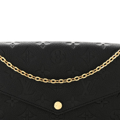 Louis Vuitton Empreinte Pochette Felicie Chain Wallet Black 8 of 10